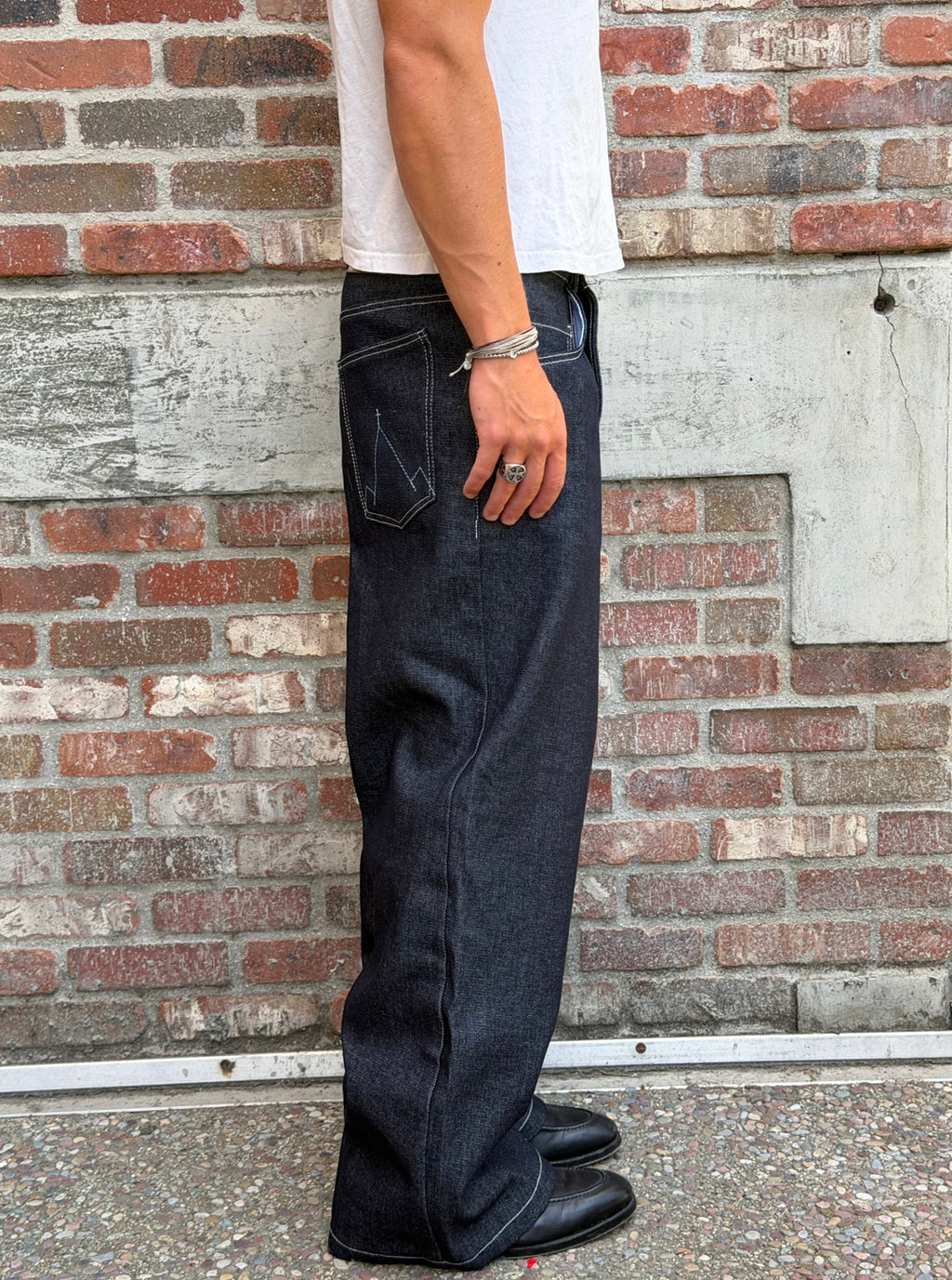 Baggy Raw Denim Jeans